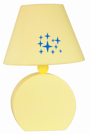 Ofelia lampa gab. mdf 1x40w e14 żółta