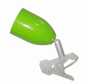 Led clip lampa klips 1x3w led zielona