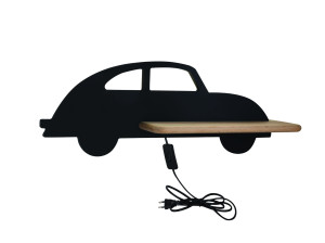 Car lampa kinkiet 5w led 4000k wp iq kids z przewodem z wł. i wtyczką czarny
