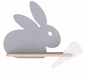 Rabit lampa kinkiet 4w led 4000k iq kids szary+biały