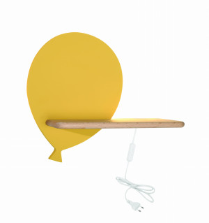 Baloon lampa kinkiet 4w led 4000k iq kids z przewodem z wł. i wtyczką złoty