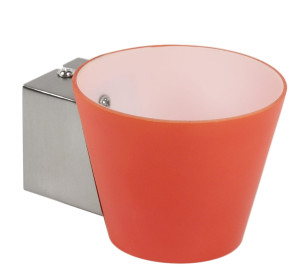 Lampa simonet kinkiet pojedyńczy 40w g9 stożek pomarańcz