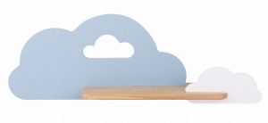 Lampa cloud kinkiet ścienny 5w led iq kids niebieski+biały