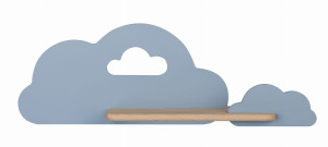 Lampa cloud kinkiet ścienny 5w led iq kids niebieski