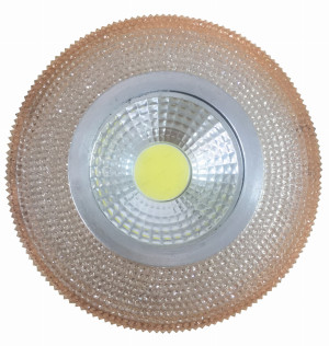 Oprawa stropowa stała okrągła sak-04 al/am 5w led cob 230v szkło akrylowe burszt