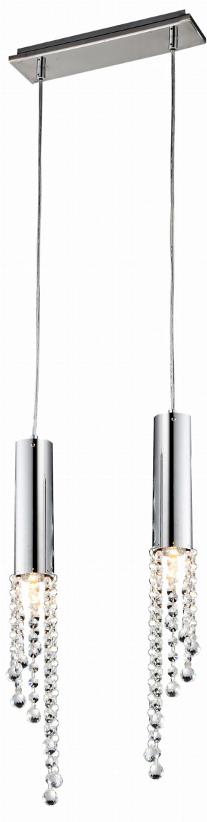 Duero lampa wisząca 2x3w led gu10 chrom bez żarówki