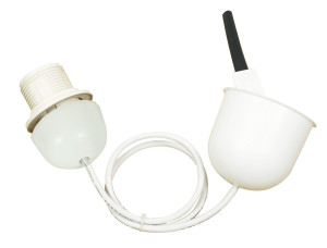 Linka biała z osłonką 1x60w e27