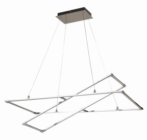 Kseros lampa wisząca 90x44 45w led chromowy 4000k apeti