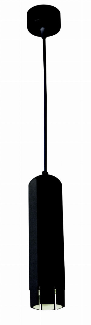 Lampa wisząca tuba 1x50w gu10 6,3/25 czarny