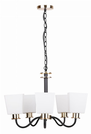 Schubert lampa wisząca 5x40w e27 czarny