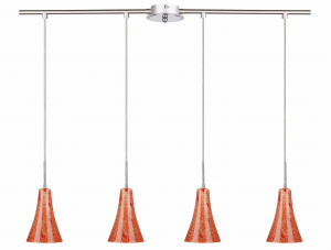 Rufi lampa wisząca 4x40 w e14 chrom/satyna nikiel