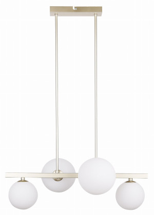 Kama lampa wisząca 4x28w g9 mosiądz