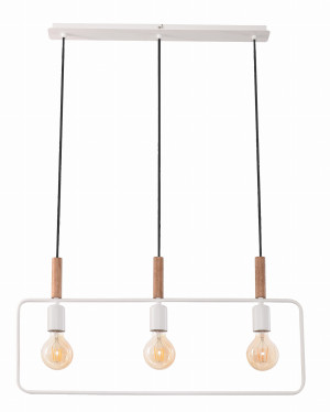 Frame lampa wisząca 3x60w e27 biały