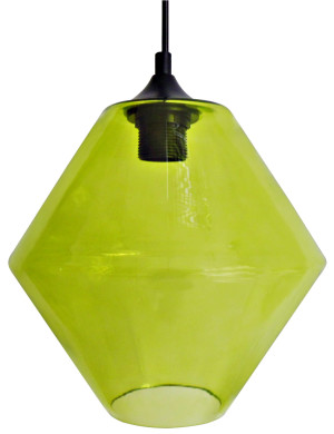 Lampa wisząca bremen 20 1x60w e27 klosz zielony