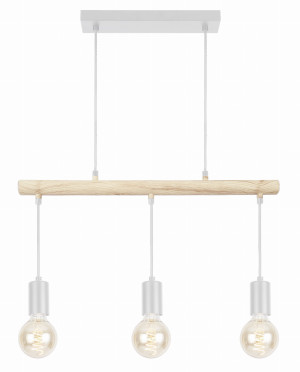 Izzy lampa wisząca 3x60w e27 biały