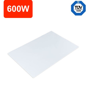 Panel grzewczy na podczerwień greenie 60x90cm 600w białe szkło - 5 lat gwarancji - 11 - 15m2