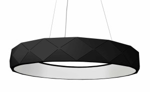 Reus led lampa wisząca czarna lp-8069/1p led bk light prestige