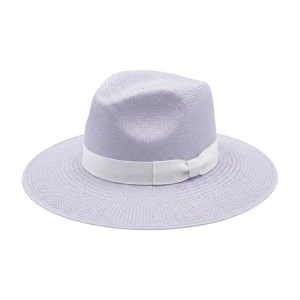 Le Szapo Panama Ladies Fedora Pastel Purple