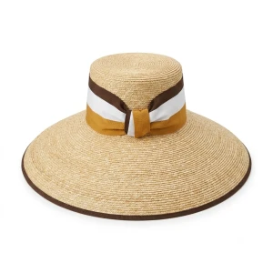 Le Szapo Premium Hat Straw Burro Ribbon