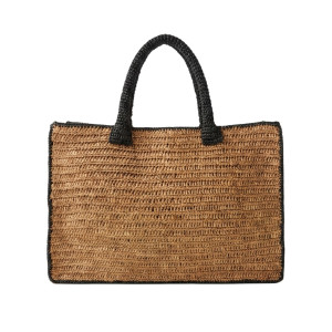 Le Szapo Raffia Bag Ruggine Black