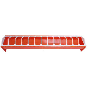 Karmnik (korytko, karmidło) dla drobiu, kur 75cm POMARAŃCZOWE