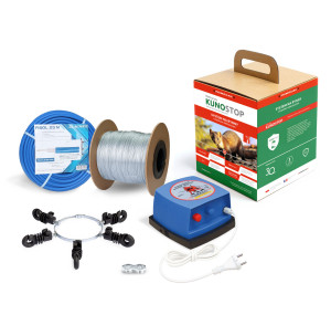 Pastuch elektryzator zestaw rynnowy na kuny 2,5J