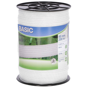 Taśma BASIC 40mm 200m biała