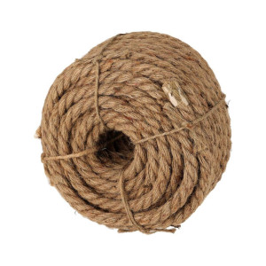 Linka jutowa skręcana brązowa 14mm 20m