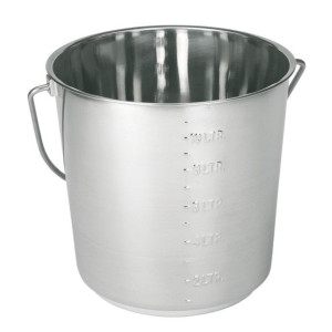 Wiadro ze stali nierdzewnej 12,3 l z uchwytem Kerbl