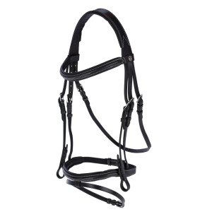 Ogłowie dla konia Classic czarne Covalliero Cob