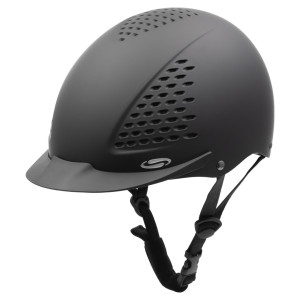 Kask jeździecki SWING klasyczny czarny - Waldhausen 55-59cm