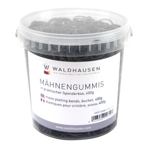 Gumki do grzywy dla konia 400g - Waldhausen Czarny