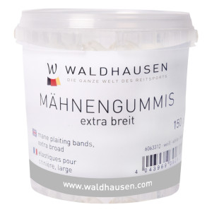 Silikonowe gumki do grzywy konia 150g - Waldhausen Transparentny