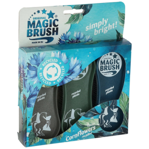 Zestaw szczotek dla koni CornFlowers - MagicBrush