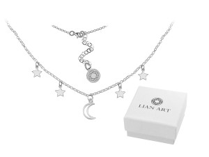 NASZYJNIK CHOKER - KSIĘŻYC - GWIAZDY