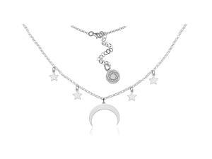 Damski Naszyjnik Choker z Zawieszkami ze Srebra pr. 925