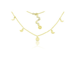 NASZYJNIK CHOKER FAZY KSIĘŻYCA - POZŁACANY