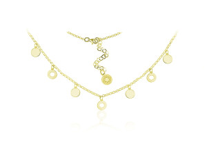 NASZYJNIK CHOKER - Z MOTYWEM KARMY - RING I KOŁO - 24K ZŁOCENIE