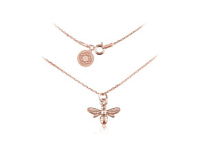 Na święta | Naszyjnik Pszczółka - rose gold