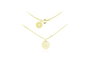 Naszyjnik z małym znakiem zodiaku - 24k złocenie