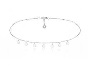 Naszyjnik Choker łańczuszek z Kółeczkami