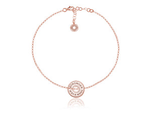 Srebrna bransoletka Move z ciężarkiem - Rose gold 2MR