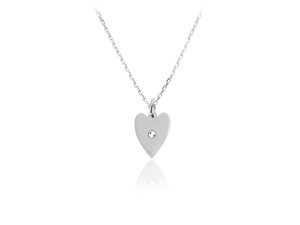Naszyjnik łańcuszek z serduszkiem Danielle - kryształ Swarovski®