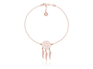 Bransoletka Dreamcatcher Łapacz Snów - rose gold