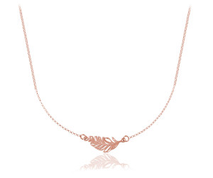 Naszyjnik Adrianna z piórkiem - rose gold