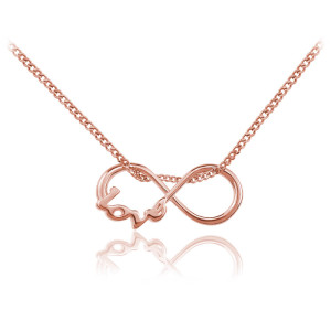 Naszyjnik Nieskończoność - rose gold