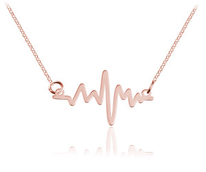 Na święta | Naszyjnik Linia Życia - rose gold