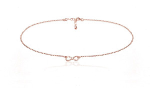 Na święta | Naszyjnik Nieskończoność Infinity - rose gold