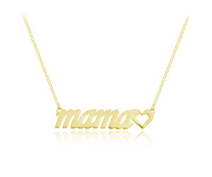 Naszyjnik Mama - 24k złocenie