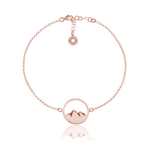 Bransoletka góry - rose gold